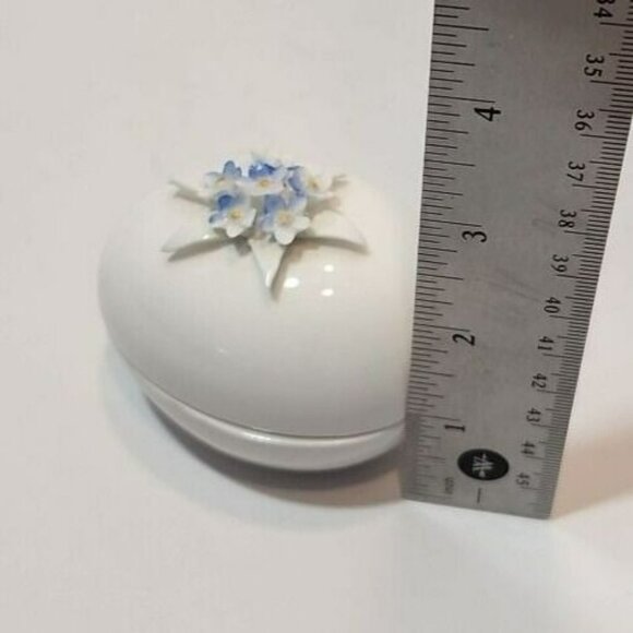 Vtg Golden Crown E&R England Fine Bone China Handpainted Egg Shaped Trinket Box - Picture 13 of 13